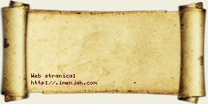 Janko Klincov vizit kartica